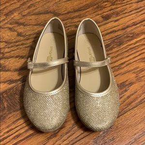 Smart fit size 10 gold dress shoes